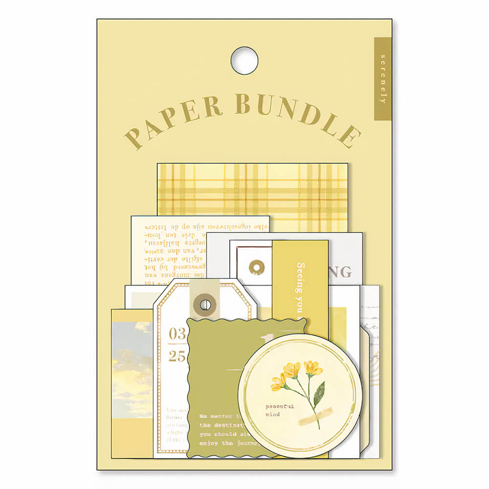 samolepky mind wave kolekce paper bundle - yellow (1)